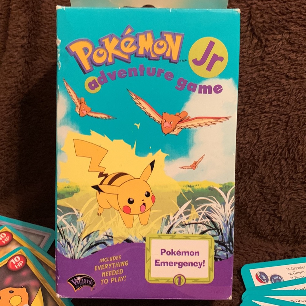 90s Pokémon Jr Adventure Card Game Vintage Collectible Collector Hasbro MB RPG